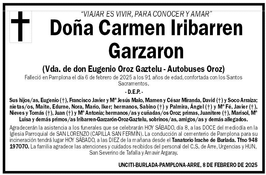 Carmen Iribarren Garzaron