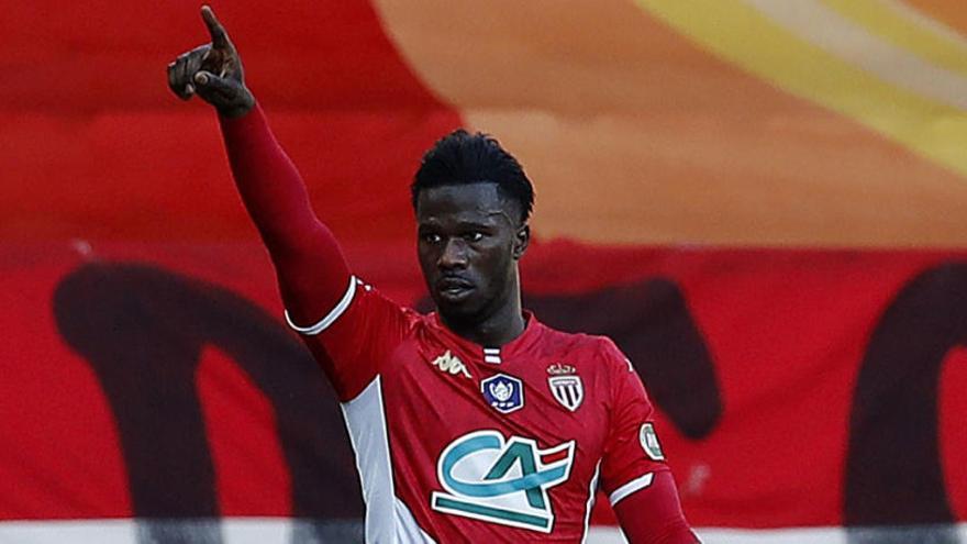 Keita Baldé celebrando un gol.