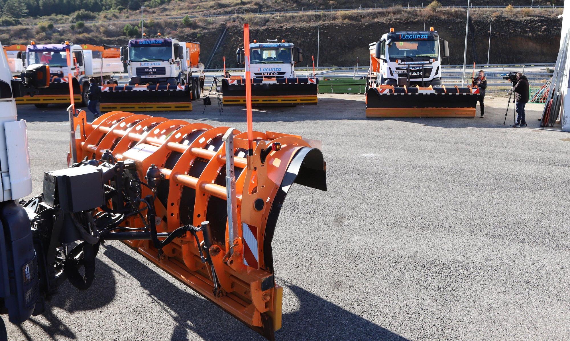 El Centro de Conservación de Carreteras de Liédena, preparado para el invierno en Navarra