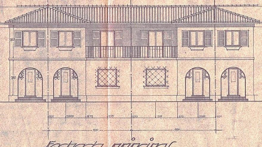 Imagen del alzado de las fachadas proyectadas para la urbanización.