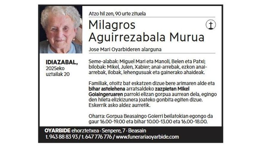 MILAGROS AGUIRREZABALA MURUA