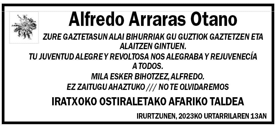 Alfredo Arraras Otano