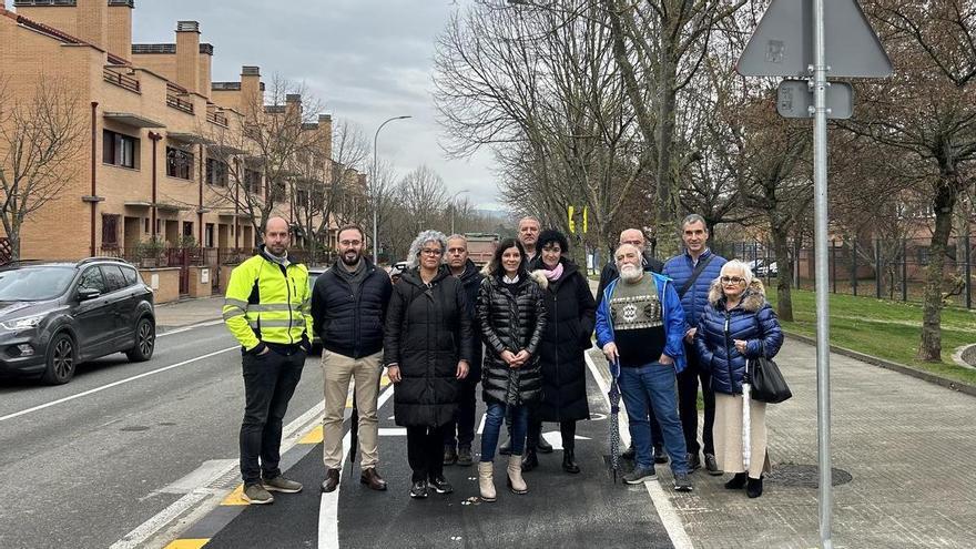Inaugurado el nuevo carril bici de Burlada