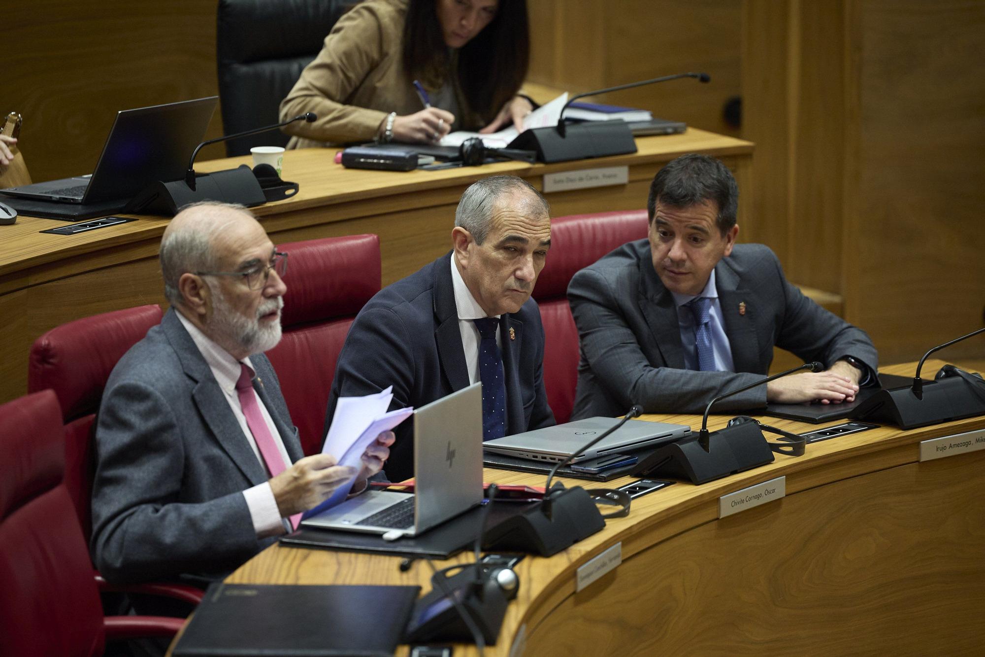 Fotos del pleno del Parlamento de Navarra del jueves 30 de octubre