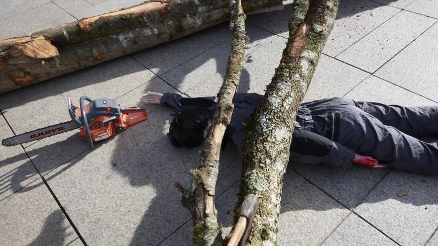 Un fallecido y dos accidentes graves en una semana en el sector forestal de Navarra reavivan la alarma sindical