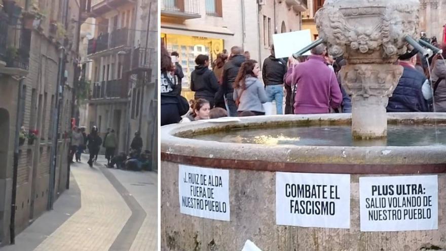 Tensión en Estella-Lizarra ante un acto de Vox dedicado a Julio Ruiz de Alda