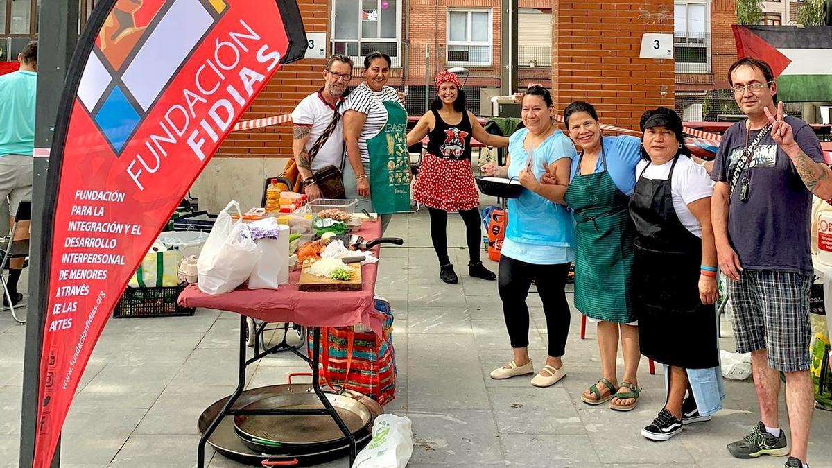 Un grupo de la Fundación Fidias, en ‘Arroces del Mundo’.