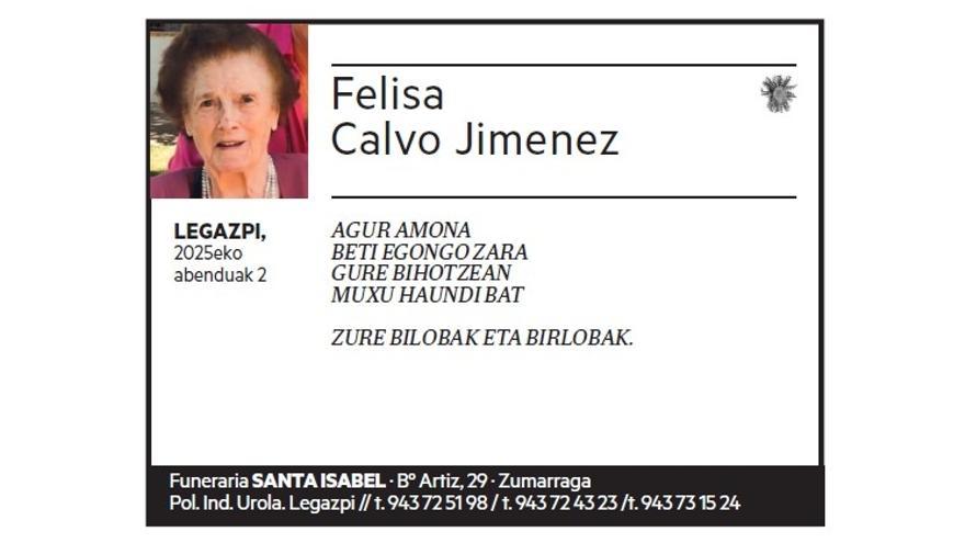 FELISA CALVO JIMENEZ