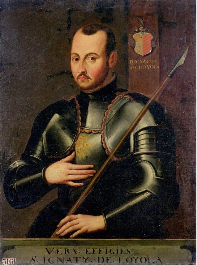“Verdadera efigie” de Íñigo de Loyola, vestido de soldado.