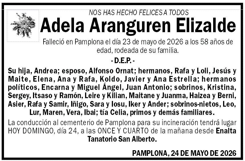 Adela Aranguren Elizalde