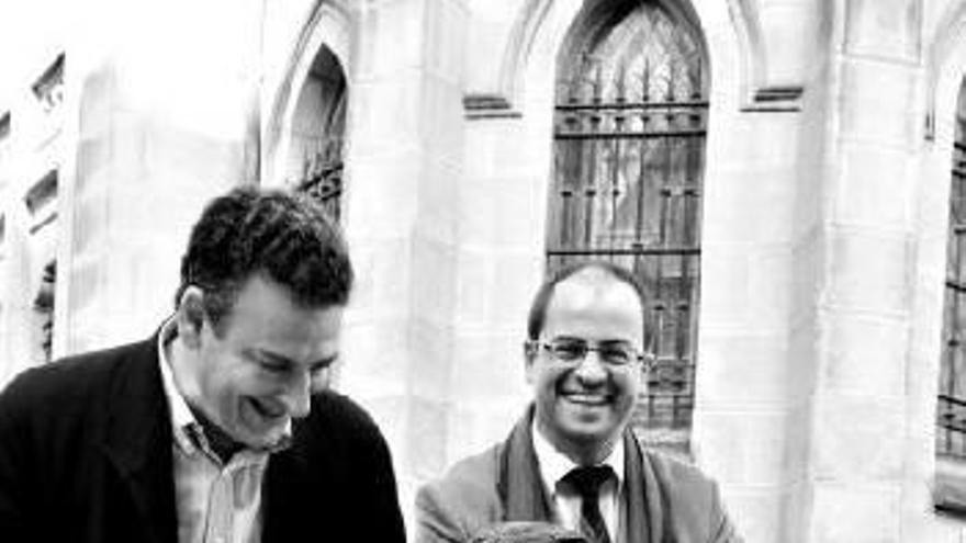 Gómez, Aranbarri, De la Cuadra Salcedo y Rosset, ayer.