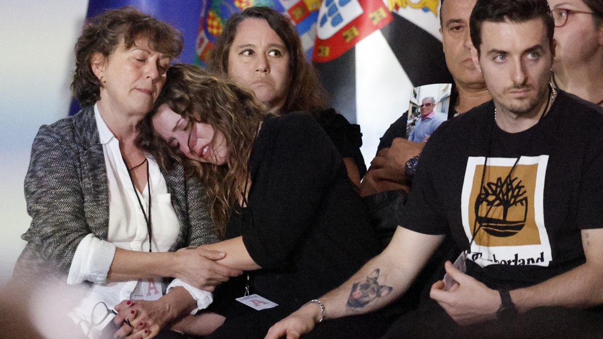 Familiares de las víctimas de la dana en el funeral de Estado