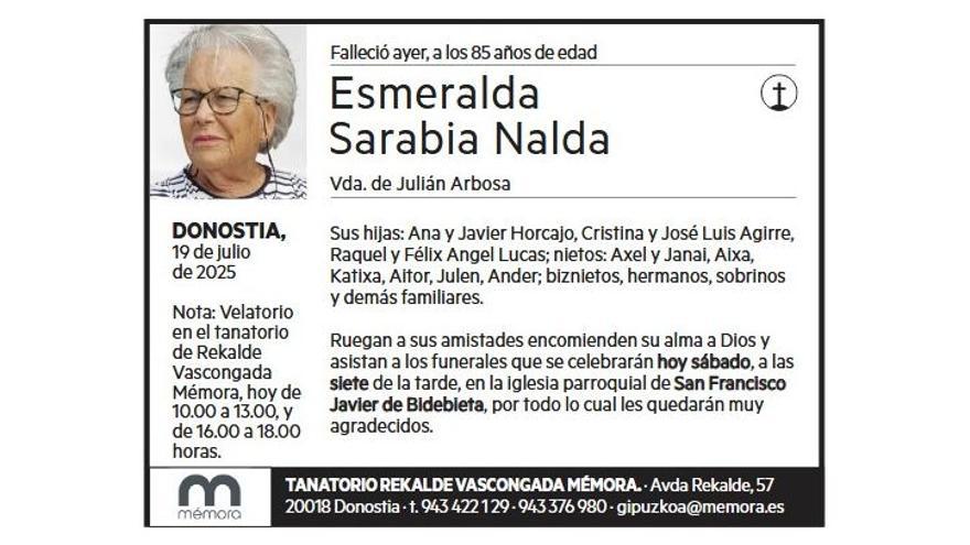 ESMERALDA SARABIA NALDA