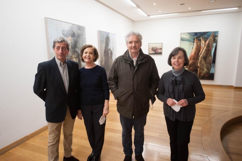 Juan Manuel Lumbreras, María José Darriba, el pintor Alejandro Quincoces y su compañera Conchi Ochoa.