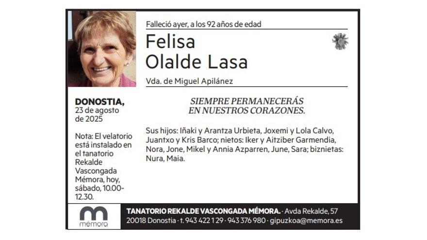 Felisa Olalde Lasa