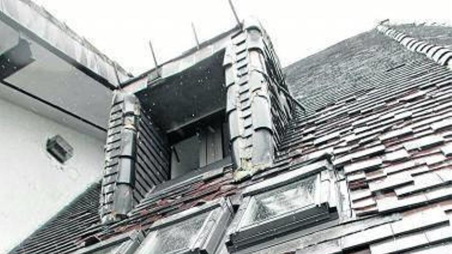 Detalle del refugio, en el pasado mes de noviembre.