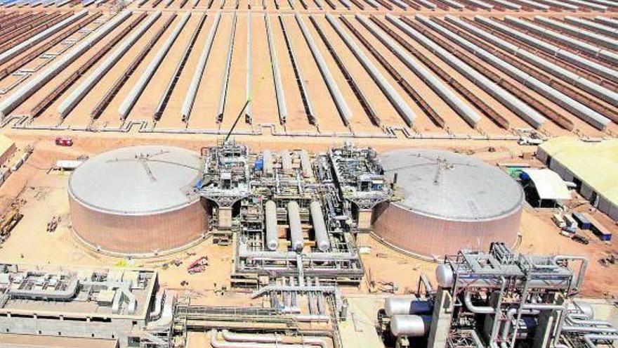 Central termosolar en la que ha participado la vasca Sener en tierras marroquíes.