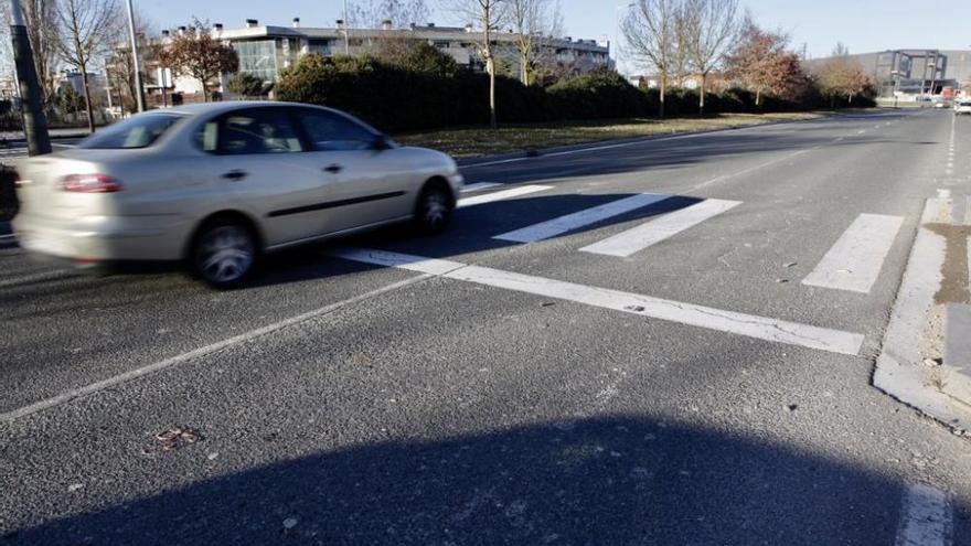 Paso de cebra en Salburua donde ocurrió el atropello mortal