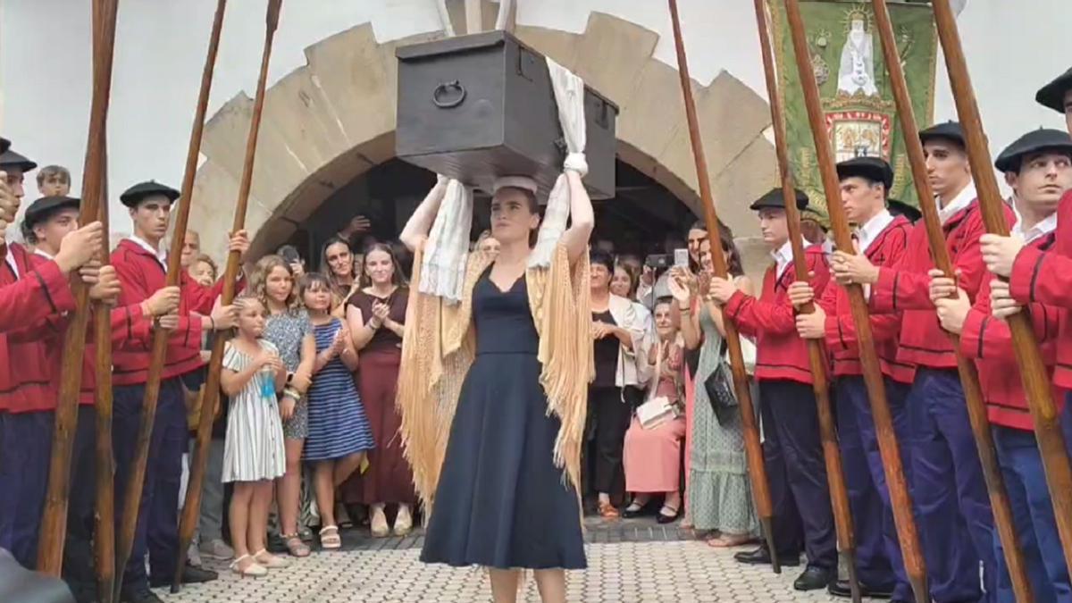 Carla Emazabel Amunarriz, durante la Kutxa Entrega de Hondarribia