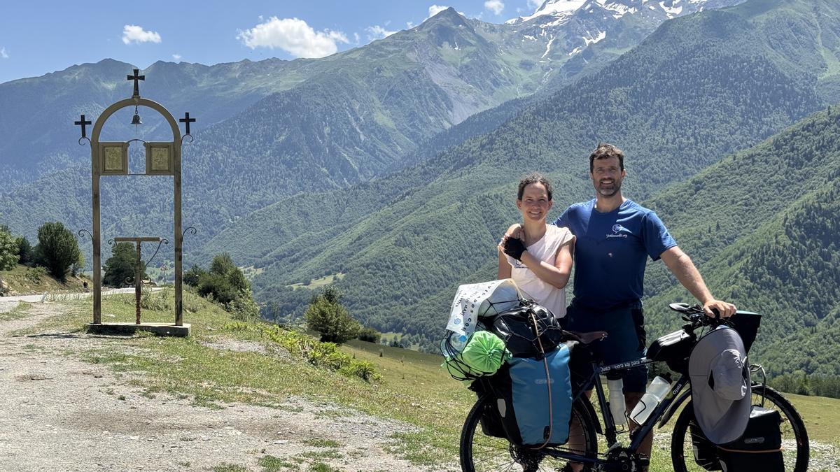Una parada en la región de Esvanetia cerca de Mestia, en Georgia.