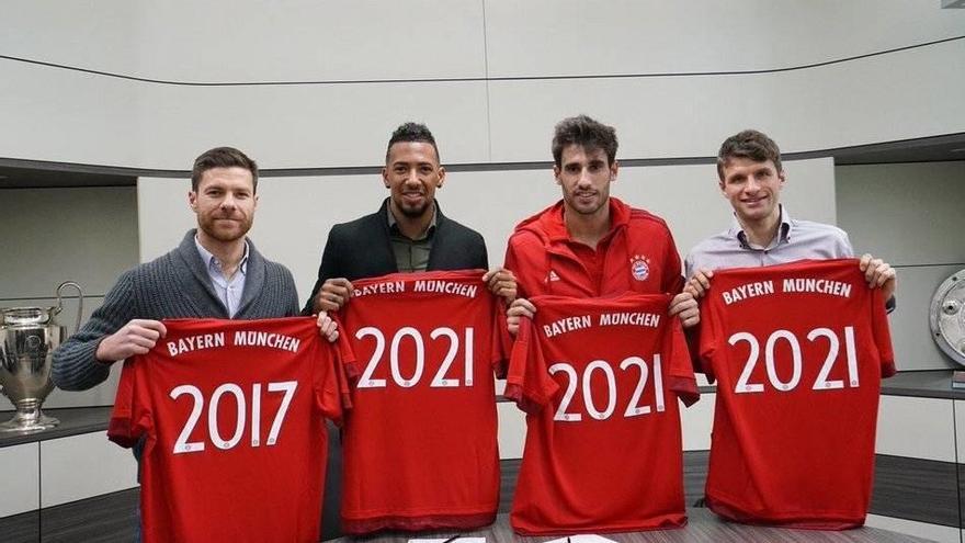 El Bayern renueva al navarro Javi Martínez hasta 2021