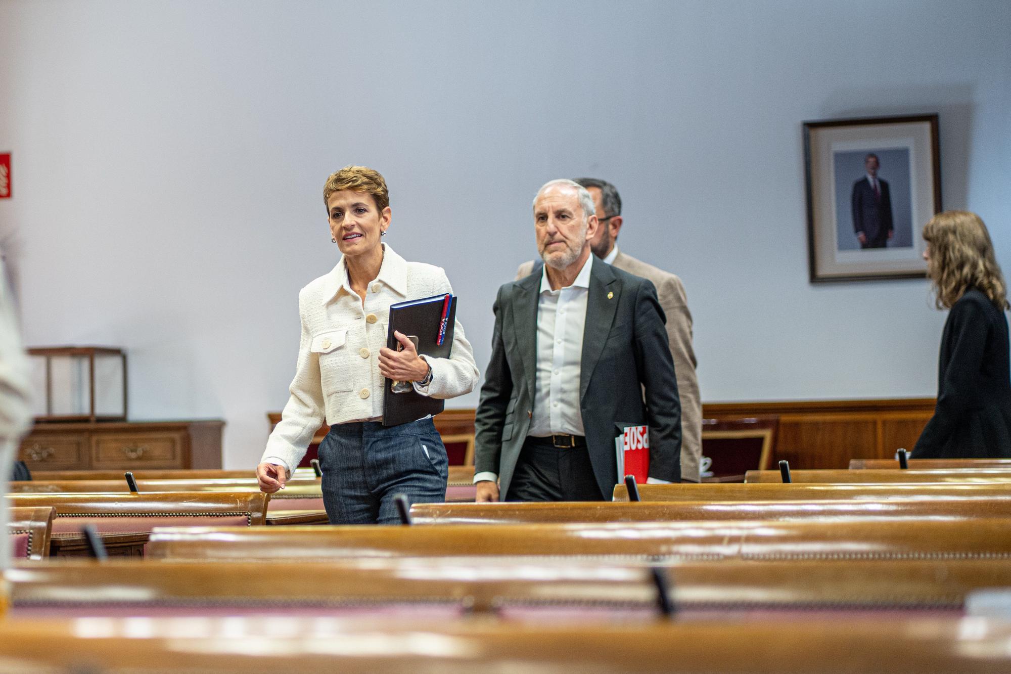 María Chivite comparece en el Senado en la comisión de investigación del 'caso Koldo'