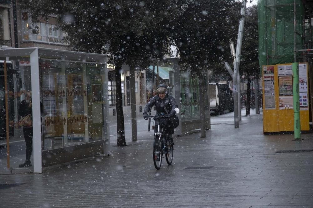 Nieva en Vitoria