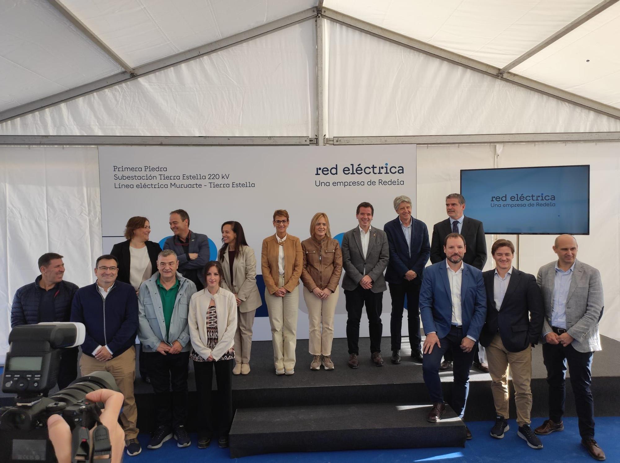 Fotos del inicio de las obras en la nueva línea eléctrica entre Tierra Estella y Muruarte