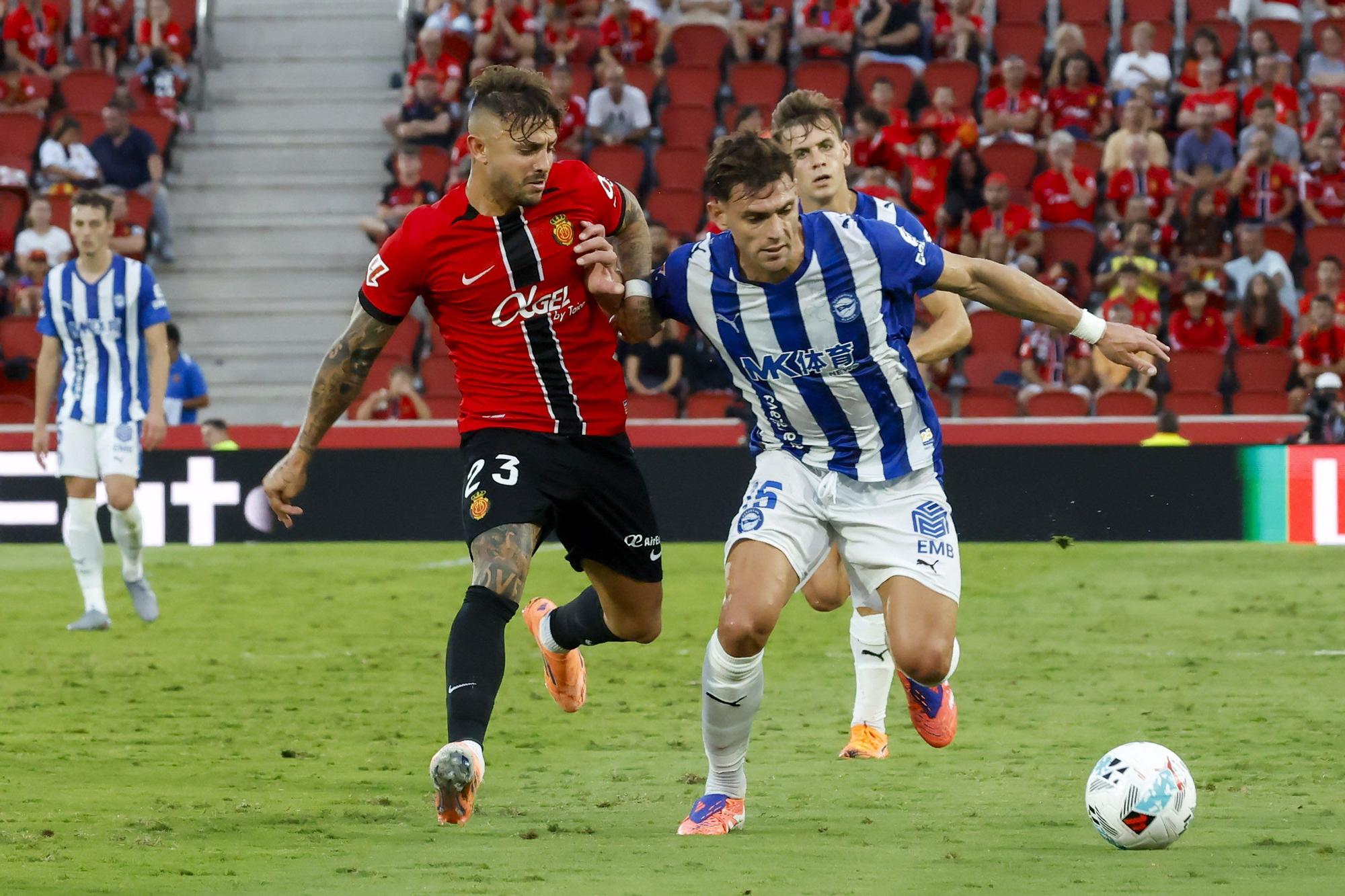 En imágenes: El Alavés pierde ante el Mallorca en Son Moix