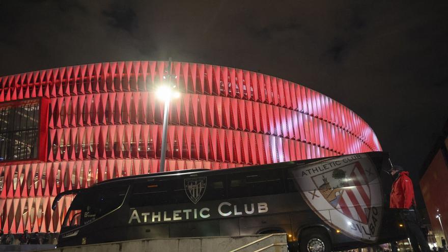 Cortes de tráfico en el entorno de San Mamés por la semifinal de Copa