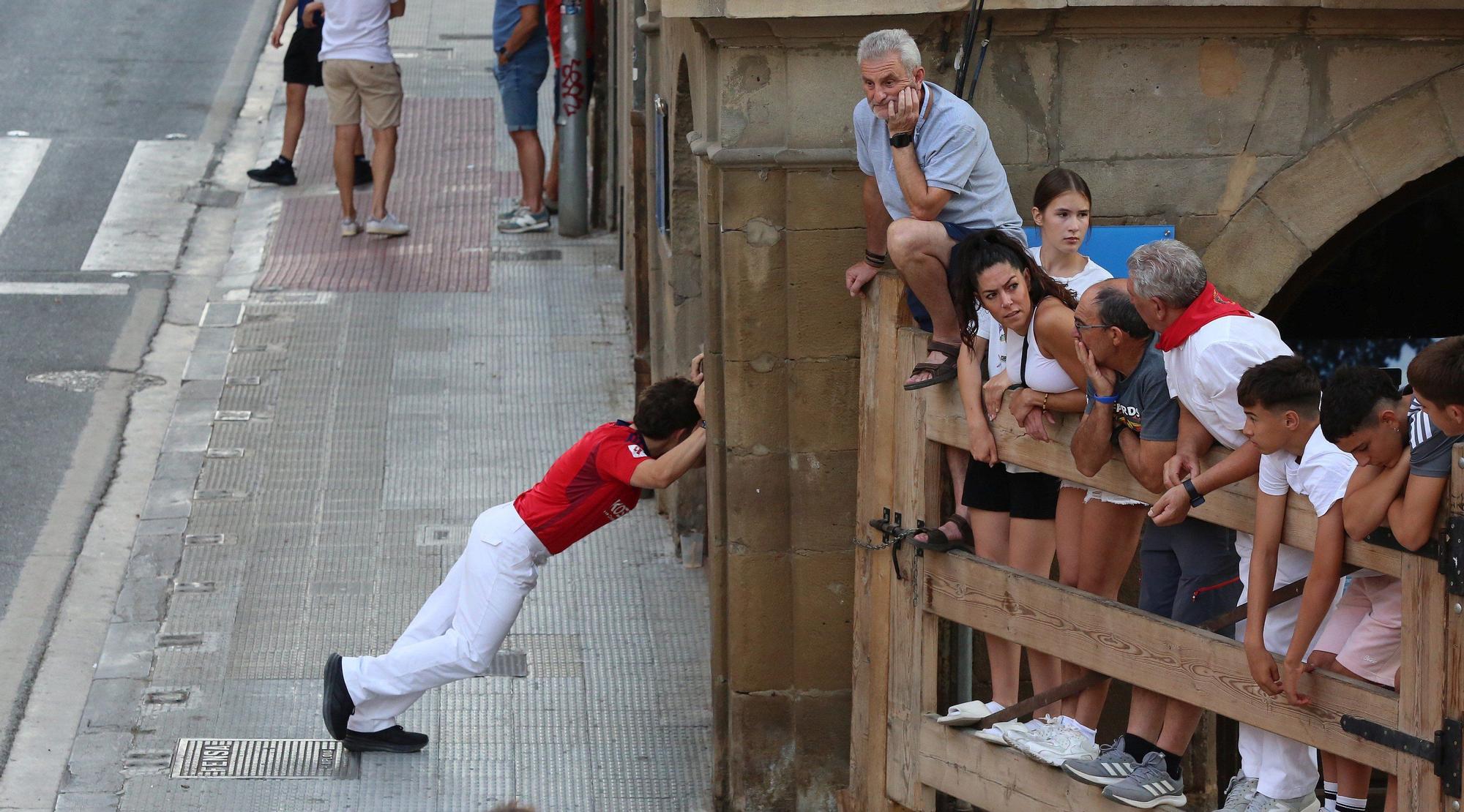 Fotos del segundo encierro de fiestas de Tafalla 2025