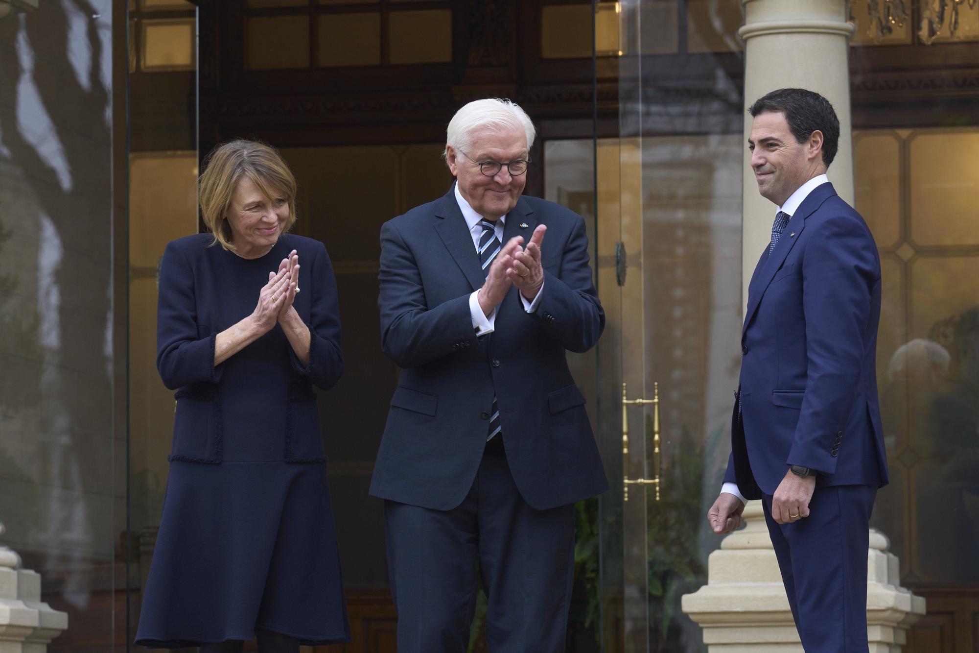 Pradales recibe en Ajuria Enea a Steinmeier antes de acudir a Gernika para pedir perdón a las víctimas