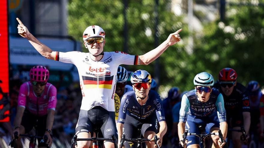 Pello Bilbao acaricia el podio en la Eschborn-Frankfurt