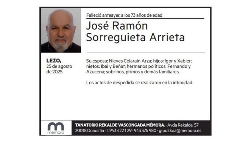 José Ramón Sorreguieta Arrieta