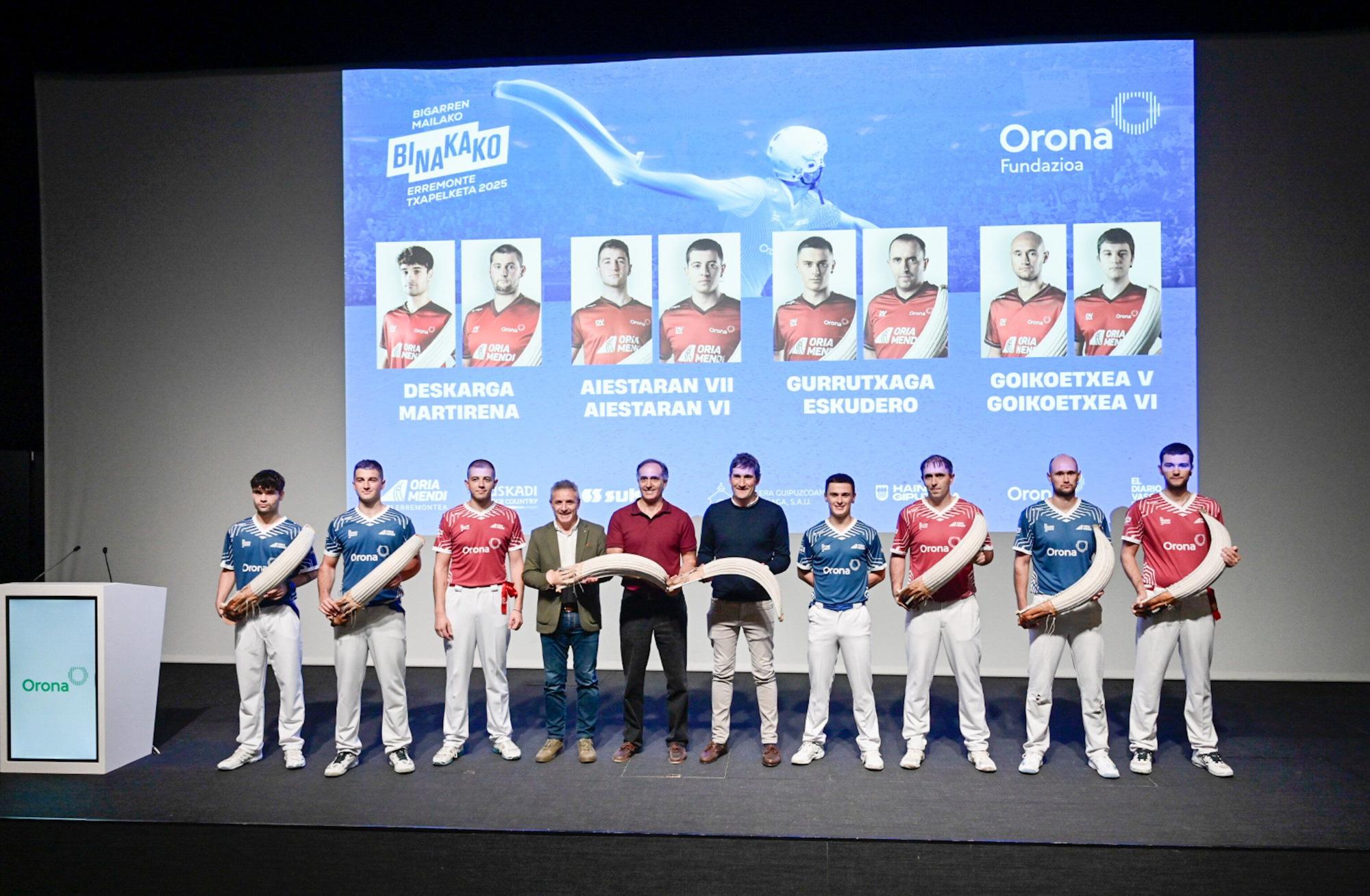 Presentación del Campeonato de Parejas de remonte de Oriamendi.