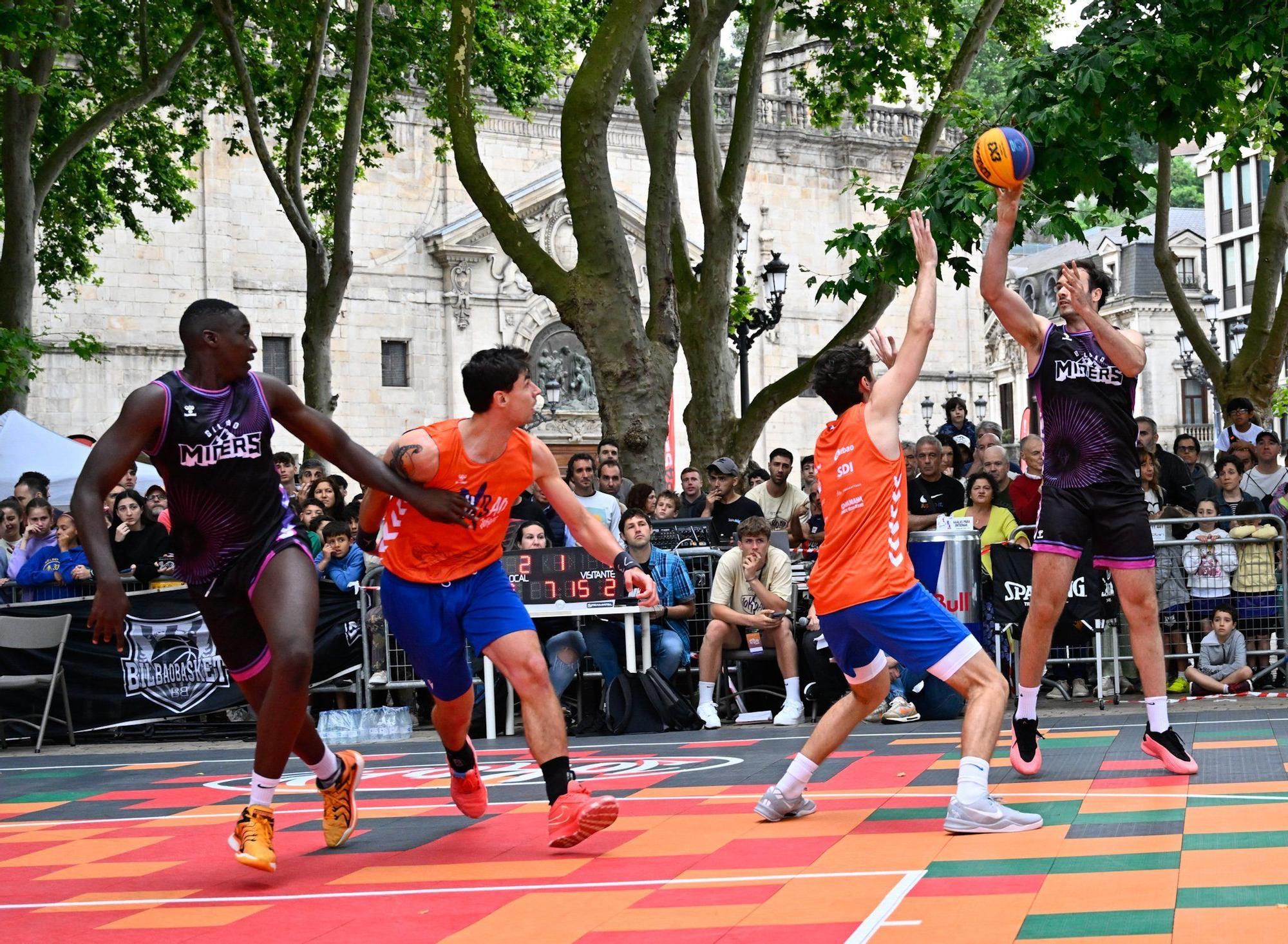 En imágenes: Bilbao se sube al carro del baloncesto 3x3