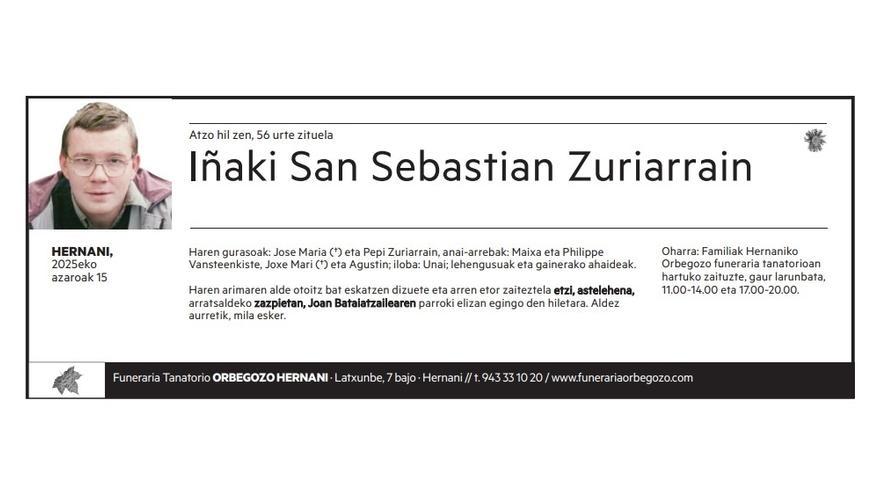 Iñaki San Sebastian Zuriarrain