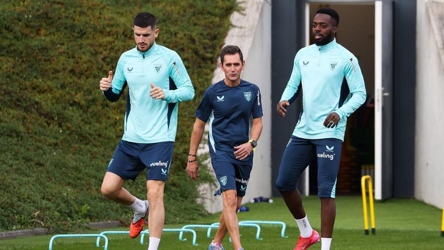 Iñaki Williams y Sancet entrenan al margen del grupo