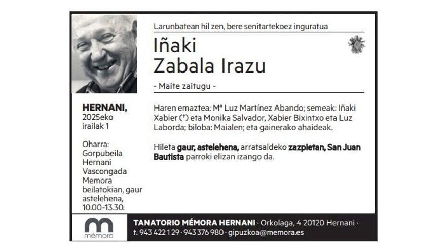 Iñaki Zabala Irazu