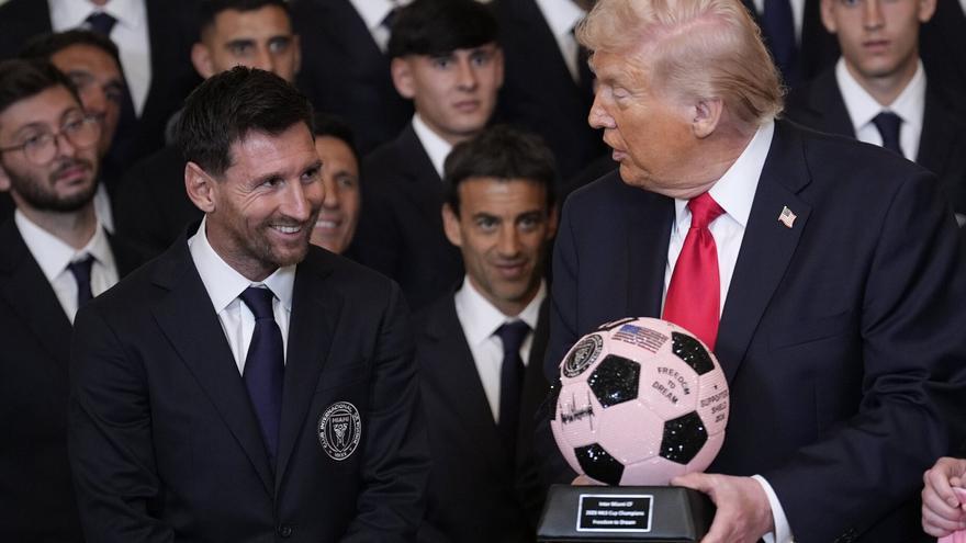 Trump: ¿Quién es mejor, Pelé o Messi? Yo creo que Messi"
