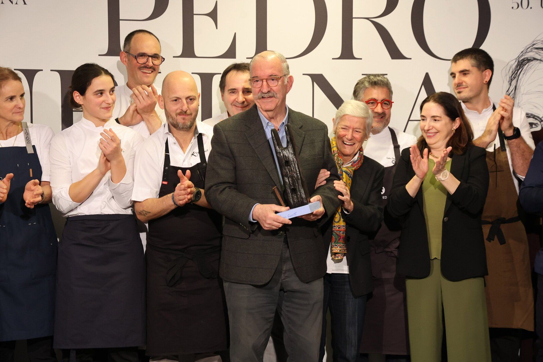Homenaje a Pedro Subijana, 50 años de Akelarre y trabajo en la cocina.