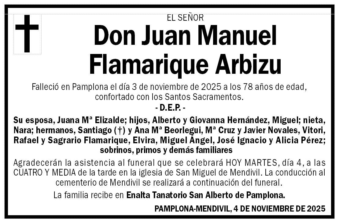 Juan Manuel Flamarique Arbizu