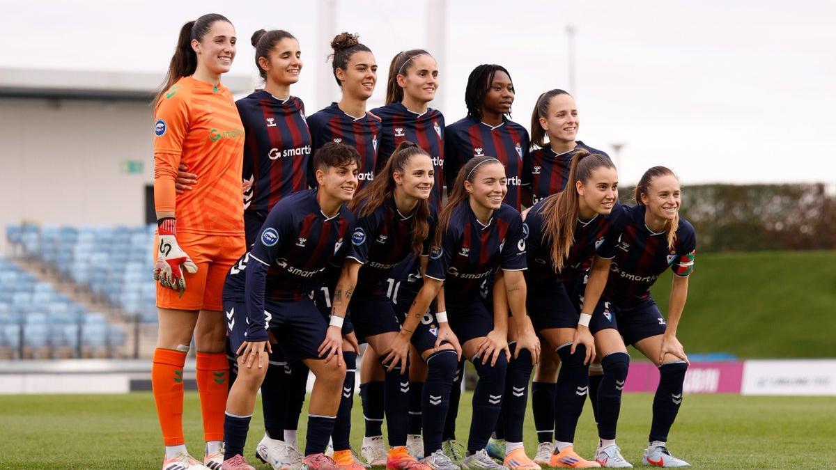 El once inicial del Eibar ante el Real Madrid.