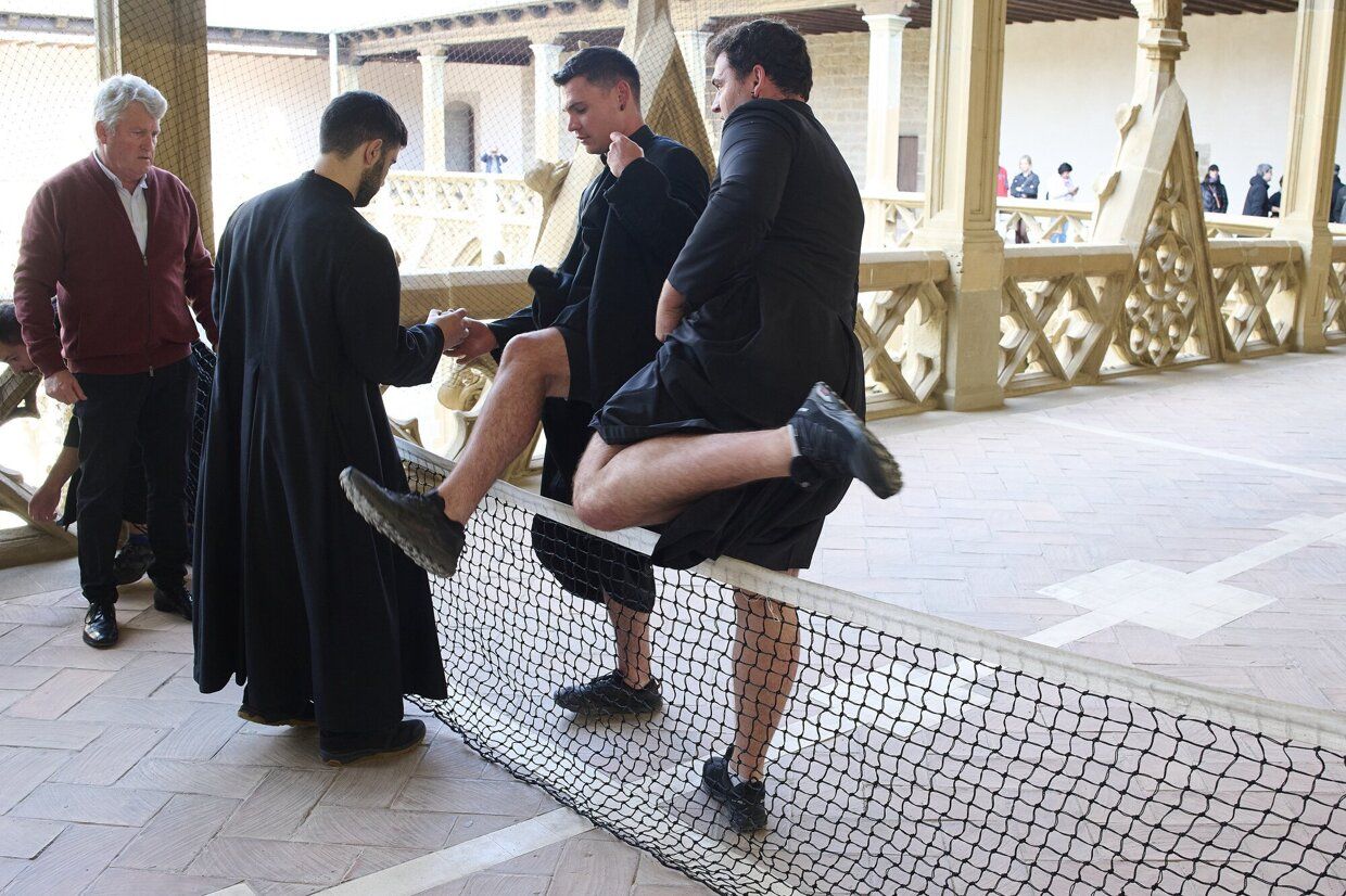 Partido de paxaka en la catedra de Pamplona