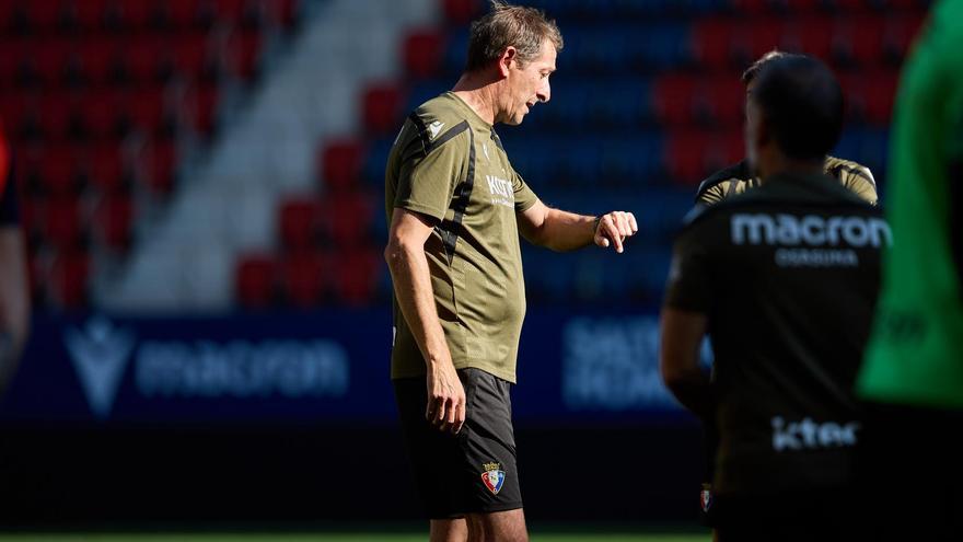 Osasuna prepara en El Sadar el partido del lunes ante el Getafe