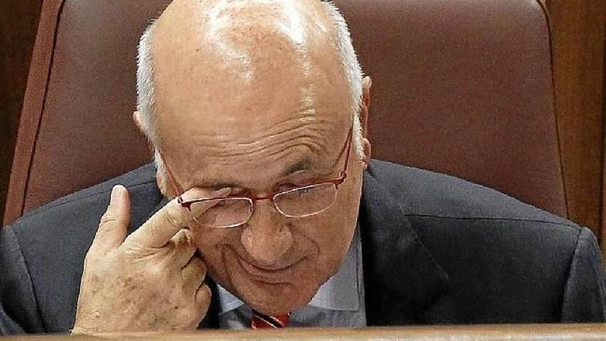 El portavoz de CiU en el Congreso, Josep Antoni Duran i Lleida, el jueves en la Cámara baja.