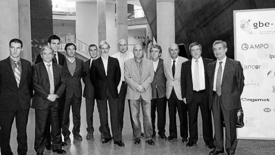Responsables de las empresas que conforman la nueva asociación &quot;gbe-ner&quot;.