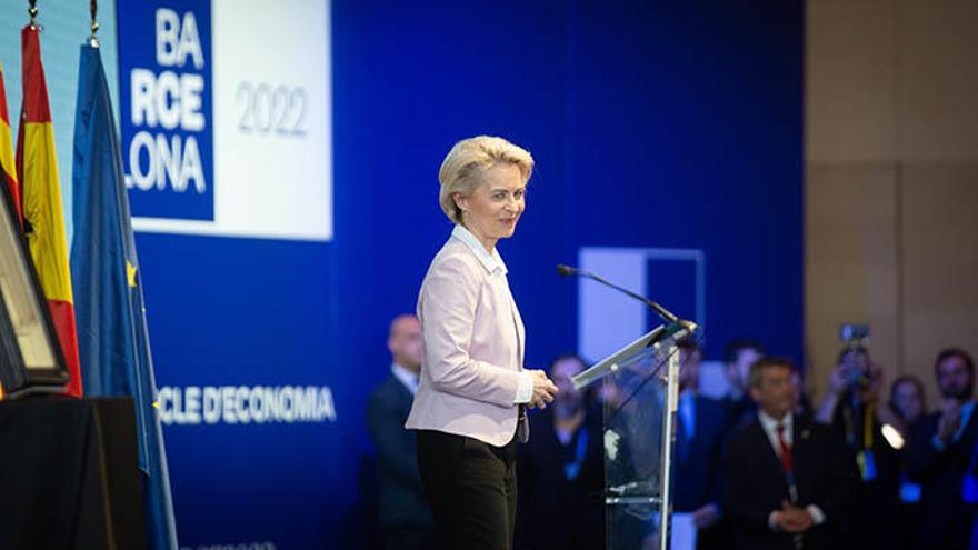 La presidenta de la CE, Ursula von der Leyen, en la jornada de clausura de la XXXVII Reunió Cercle d&#039;Economia.