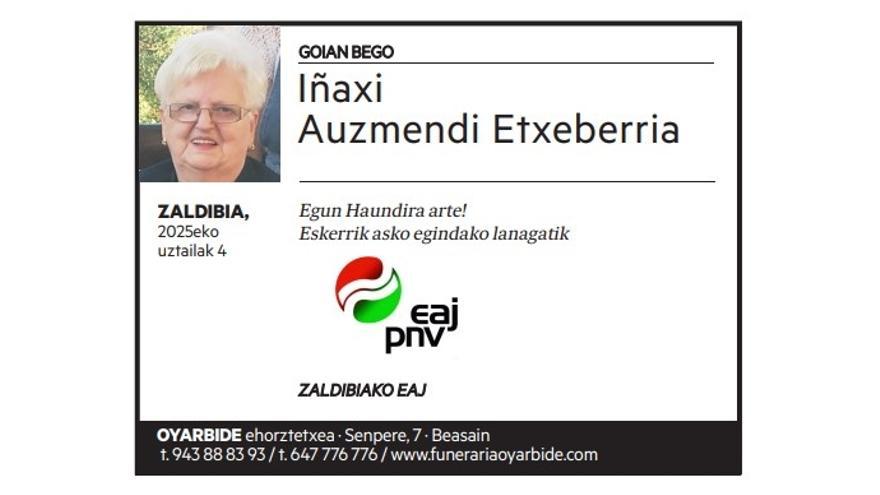 IÑAXI AUZMENDI ETXEBERRIA