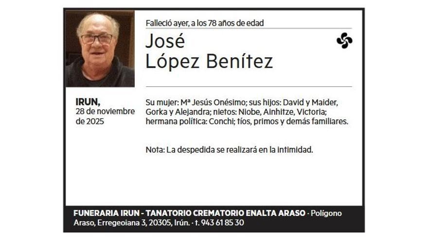 JOSE LOPEZ BENITEZ